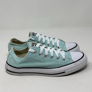 Converse All Star Shoes Womens 7 Sea Green Canvas Low Top Sneakers Chucks Grunge